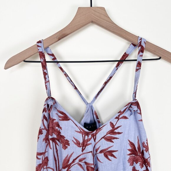 Hatch Maternity Noa Jumpsuit 100% Linen Heron Print Boho Floral Wide Leg Nursing - Picture 6 of 15